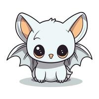 carino pipistrello personaggio cartone animato stile vettore illustrazione per ragnatela e mobile design