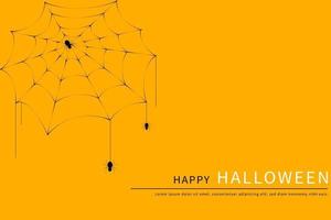 banner di vendita di halloween felice o sfondo di invito a una festa. vettore