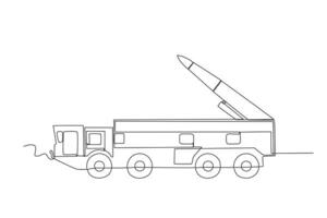 un' nucleare arma nel un' mobile launcher vettore