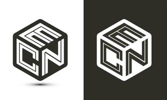 qmc lettera logo design con illustratore cubo logo, vettore logo moderno alfabeto font sovrapposizione stile.