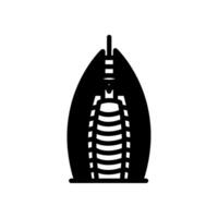 burj al arabo icona nel vettore. illustrazione vettore