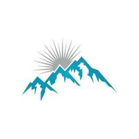 logo icona di montagna vettore