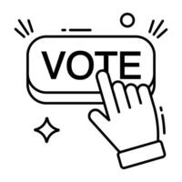 concettuale vettore design icona di votazione
