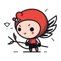 carino Cupido. vettore illustrazione di un' carino Cupido.