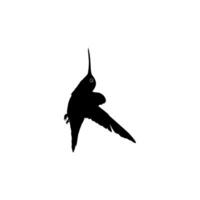 volante colibrì silhouette, può uso arte illustrazione, sito web, logo grammo, pittogramma o grafico design elemento. vettore illustrazione