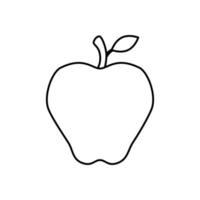 disegno vettoriale di frutta mela isolato