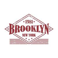 brooklyn, nuovo York tipografia maglietta disegno, stile universitario brooklyn capi di abbigliamento Stampa. illustrazione nel vettore formato, Stati Uniti d'America tipografia t camicia design.