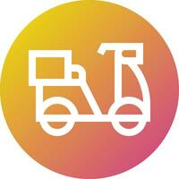 consegna bicicletta vettore icona design illustrazione