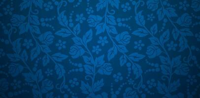 senza soluzione di continuità modello con rosa fiore le foglie blu florals ornamentale sfondi per tessile sfondo, libri copertine, digitale interfacce, stampe design modelli Materiale carte invito, involucro documenti vettore