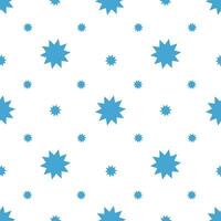astratto sfondo con blu cristallo fiocchi di neve. senza soluzione di continuità illustrazione. sfondo, tessuto o carta vettore