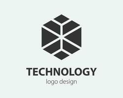 tendenza logo vettore esagono Tech design. tecnologia logotipo per inteligente sistema, Rete applicazione, crypto icona.