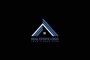 immobiliare logo design vettore modello, elegante casa messa in scena servizio logo