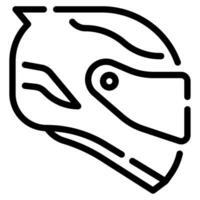 casco icona illustrazione, per uix, infografica, eccetera vettore