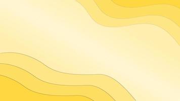 sfondo astratto papercut giallo con taglio carta sfumato vettore