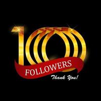 1000 follower, grazie per gli amici dei social network vettore