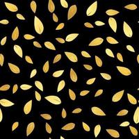 foglie d'oro senza cuciture sfondo illustrazione vettoriale