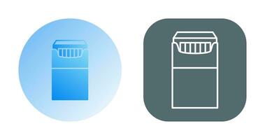 unico pacchetto di sigarette vettore icona