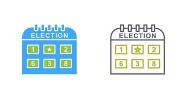 elezione giorno vettore icona