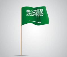 bandiera verde dell'arabia saudita con una spada. vettore