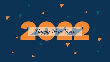 felice anno nuovo 2022 banner sfondo vettore