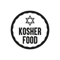 Icona cibo Kosher. vettore