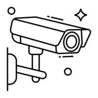 un' Perfetto design icona di cctv telecamera vettore