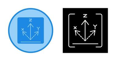 asse vettore icona