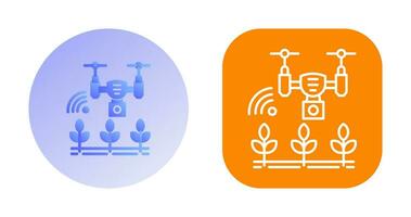 inteligente azienda agricola vettore icona