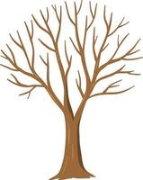 albero semplice senza foglie vettore