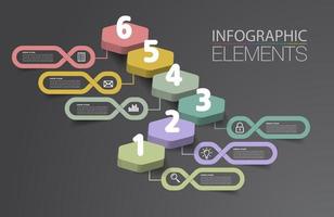 step up del concetto di successo aziendale. vettore di infografica scala