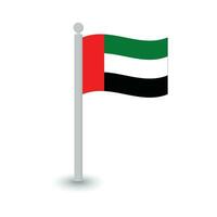 unito arabo Emirates bandiera design bandiera vettore