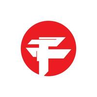 f lettera logo vettore modello