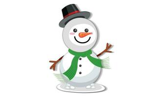 pupazzo di neve Natale grafico raccapricciante clip arte vettore disegno, 100 vettore illustrazione design.