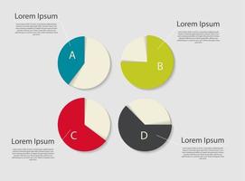 modelli di infografica per illustrazione vettoriale di affari.