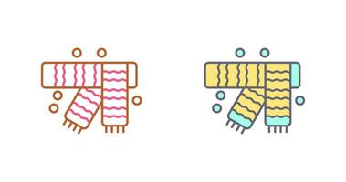inverno sciarpa vettore icona