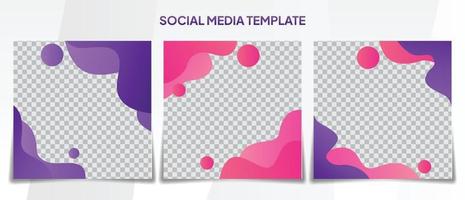 modello di banner quadrato minimo. adatto per post sui social media vettore