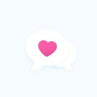 chat d'amore online, icona vettoriale app di incontri
