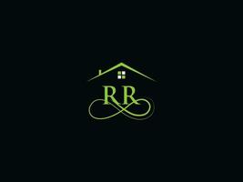 lusso edificio rr logo icona vettore, minimalista rr vero tenuta logo design vettore