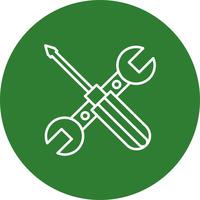 Icona di riparazione di strumenti di vettore