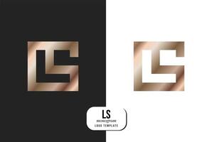 lettera l S logo lusso. arte deco stile logotipo design per lusso azienda marchio. premio identità design. vettore