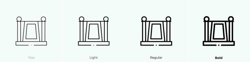 separatore icona. sottile, luce, regolare e grassetto stile design isolato su bianca sfondo vettore