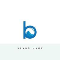 modello B marca nome aziende. aziendale stile per il lettera B logo, sfondo. creativo logo lettera nel il riflessione nel il acqua vettore