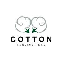 cotone logo pianta design vettore templet simbolo