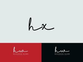 femminile hx logo icona, lettera hx firma logo icona vettore arte per voi