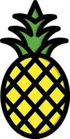 illustrazione del design dell'icona di vettore di ananas