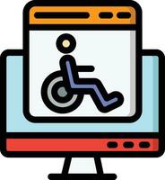 accessibilità vettore icona design illustrazione