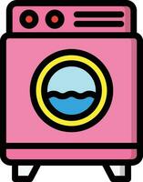 illustrazione del design dell'icona del vettore della lavatrice