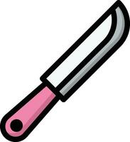 illustrazione del disegno dell'icona di vettore del coltello