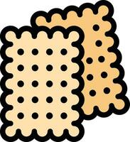 illustrazione del design dell'icona di vettore del biscotto