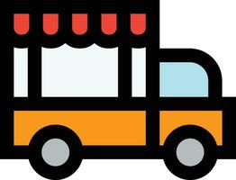 cibo camion vettore icona design illustrazione